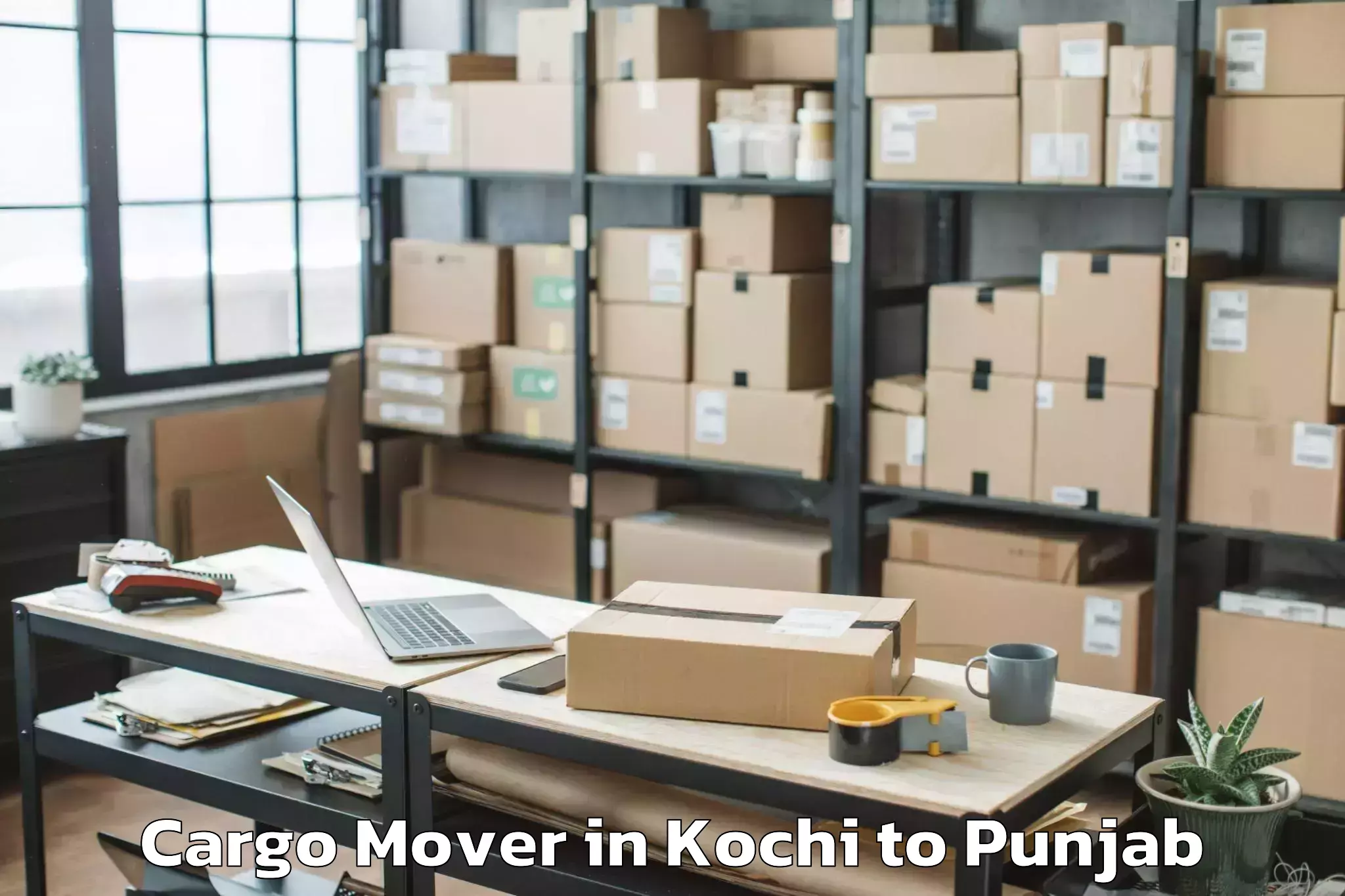 Book Kochi to Garhshankar Cargo Mover Online